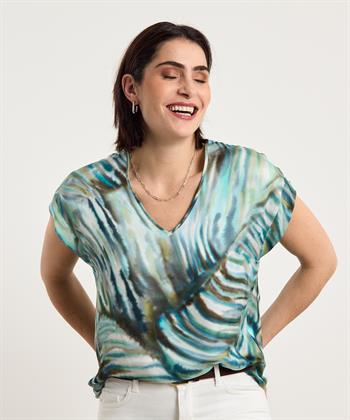 Giulia e Tu Seidenbluse Print
