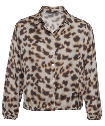 Giulia e Tu seidige Blousonjacke Leopardenmuster
