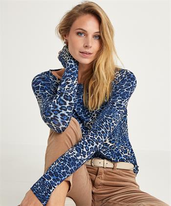 Giulia e Tu Shirt mit Allover-Pantherdruck