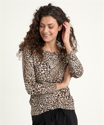Giulia e Tu Shirt mit Allover-Pantherdruck