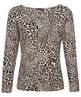 Giulia e Tu Shirt mit Allover-Pantherdruck