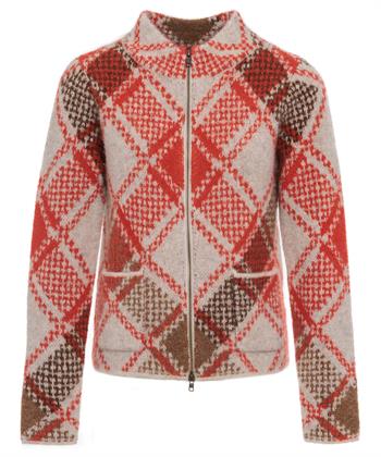 Giulia e Tu Strickjacke aus Wollgemisch Fancy Argyle