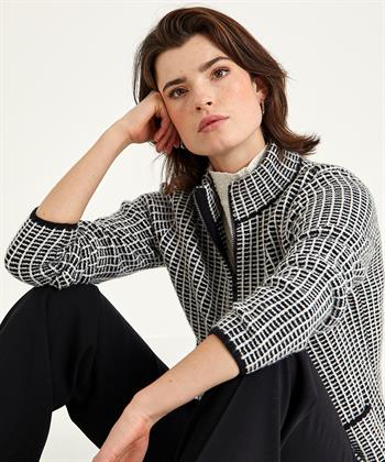 Giulia e Tu Strickjacke mit durchgehendem Reißverschluss