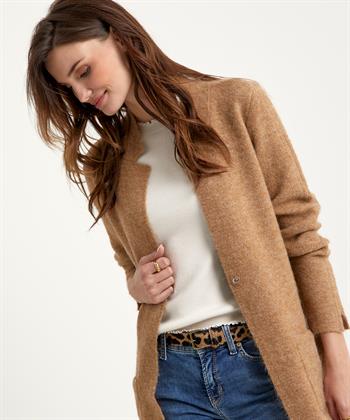 Giulia e Tu Strickjacke mit mittellangem Blazer aus Wollmischung