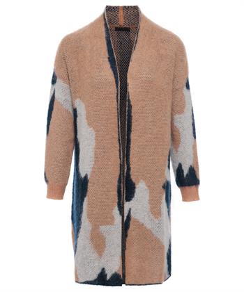 Giulia e Tu Swagger Strickjacke Mohair-Mischung Jacquard