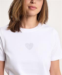 Giulia e Tu T-Shirt Strass Herz