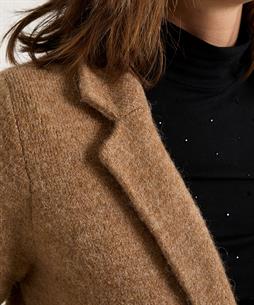 Giulia e Tu Wollmischung Blazer Strickjacke lang