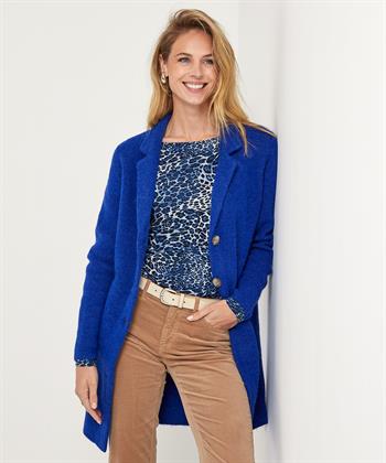 Giulia e Tu Wollmischung Blazer Strickjacke lang