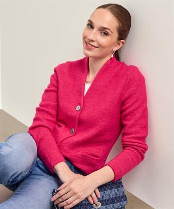 Giulia e Tu Wollmischung Blazer Strickjacke Tulp