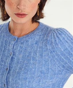 Giulia e Tu Wollmischung Strickjacke gerippt