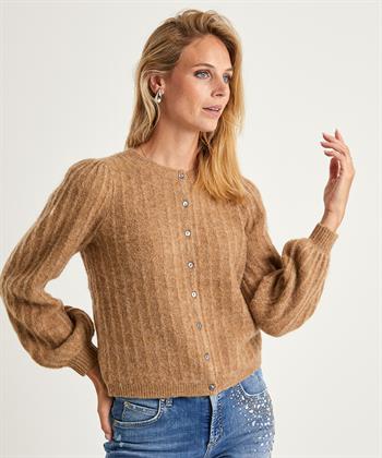 Giulia e Tu Wollmischung Strickjacke gerippt