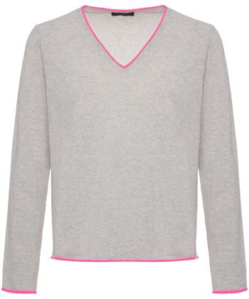 Giulia e Tu Wollpullover mit Kontrastpaspel