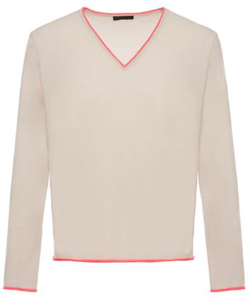 Giulia e Tu Wollpullover mit Kontrastpaspel