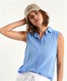 Giulia e Tu ärmellose Bluse aus Baumwoll-Voile