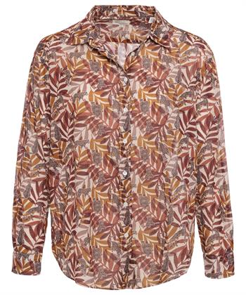 Hartford Baumwoll-Voile Bluse Blatt Panther Cinema