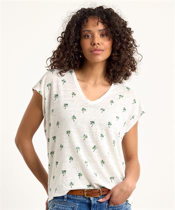 Hartford Leinen Shirt Palmen