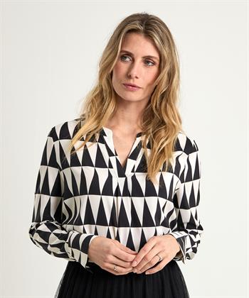 Herzen's Angelegenheit Seidenbluse Graphic Print