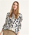 Herzen's Angelegenheit Seidenbluse Pantherdruck