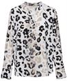 Herzen's Angelegenheit Seidenbluse Pantherdruck