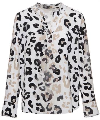 Herzen's Angelegenheit Seidenbluse Pantherdruck