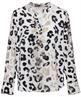 Herzen's Angelegenheit Seidenbluse Pantherdruck