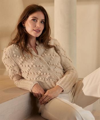Inti Alpaka Strickjacke mit Tupfen Maria