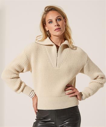 Jane Lushka Pullover Schifferkragen Wollmischung Chizu
