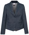 Japan TKY Blazer Leinenmischung aus Denim Yua