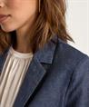 Japan TKY Blazer Leinenmischung aus Denim Yua