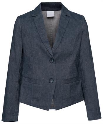 Japan TKY Blazer Leinenmischung aus Denim Yua