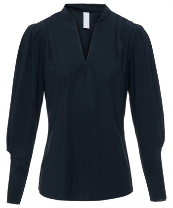 Japan TKY Bluse Travelstoff mit Puffärmel Cyara