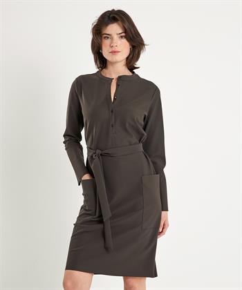 Japan TKY Kleid aus schwerem Travelstoff mit Gürtel Maky
