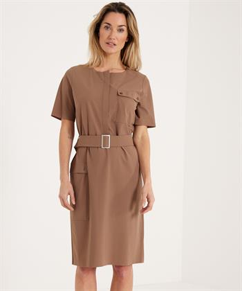 Japan TKY Kleid mit Gürtel Reisestoff Seina