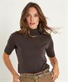 Japan TKY Rollkragenpullover kurzarm Torak
