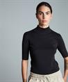 Japan TKY Rollkragenpullover Kurzarm Torak