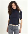 Japan TKY Rollkragenpullover Kurzarm Torak