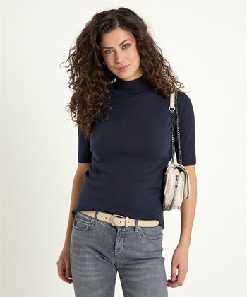 Japan TKY Rollkragenpullover Kurzarm Torak