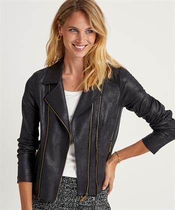 Joseph Ribkoff Bikerjacke aus veganem Leder