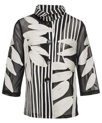 Joseph Ribkoff Blazer Voile mit Blumenstickerei