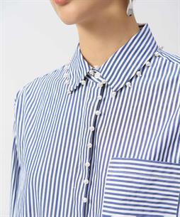 Joseph Ribkoff Bluse Streifen Perlen