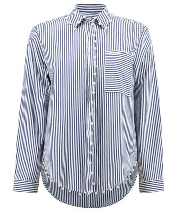 Joseph Ribkoff Bluse Streifen Perlen