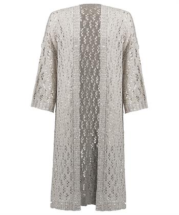 Joseph Ribkoff durchbrochene Strickjacke Pailletten