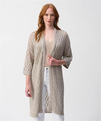Joseph Ribkoff durchbrochene Strickjacke Pailletten