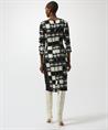 Joseph Ribkoff jacquard jurk ruit strik