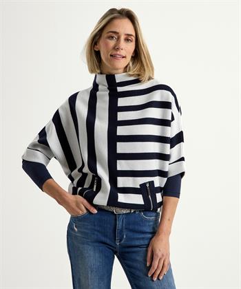 Joseph Ribkoff Jacquard-Pullover gestreift