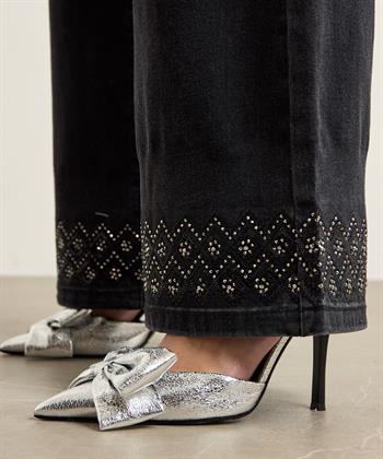 Joseph Ribkoff Jeans weitem Bein Strassstein