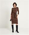 Joseph Ribkoff Kleid mit Panther-Print und Schleifen-Detail