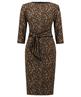 Joseph Ribkoff Kleid mit Panther-Print und Schleifen-Detail