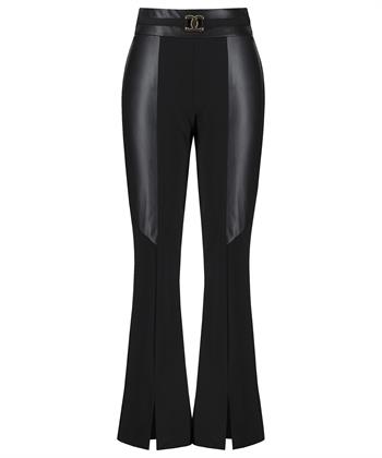 Joseph Ribkoff Schlaghose vegane Lederdetails