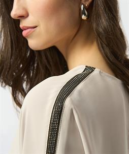 Joseph Ribkoff Seidenbluse Strass-Ärmel